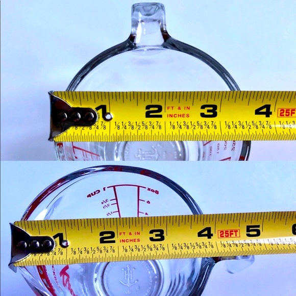 NEW ANCHOR HOCKING Measuring Cup Glass 1 Cup Fire King USA 8 oz #696 - Picture 9 of 16